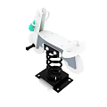 White Green Motorcycle Spring Rider Playground Equipment With Number 1 And Spring Base For Kids