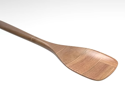 Handcrafted Wooden Spoon For Kitchen Cooking With Natural Wood Grain Ergonomic Handle And Smooth Surface 3d model