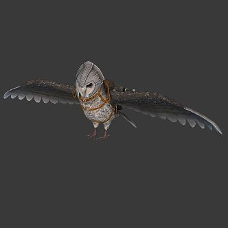 Modern Owl Mount 3d model