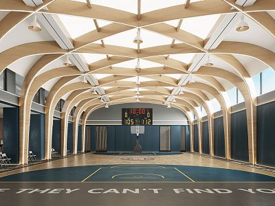 modern basketball stadium ball games stadium 3d model