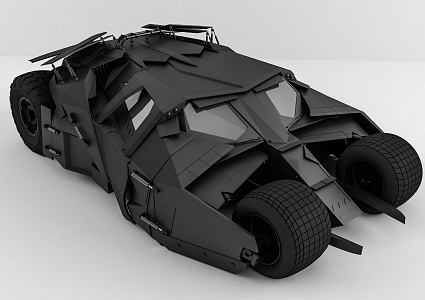 Batman Chariot Modern Toy Car 3d model