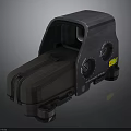 Mechanical Device With Gray Casing Viewing Window Circular Components Yellow Label And Wheels