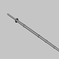 Japanese Katana Weapon With Golden Scabbard White Wrapped Handle And Ornate Details