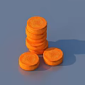 Clear Plastic Storage Container Filled with Orange Pills for Home Use