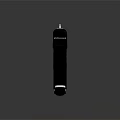 Futuristic Sci Fi Weapon With Black Body Red Accents And Silver Components