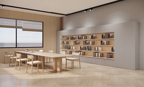 Modern Library 3d model