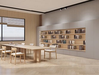 Modern Library 3d model