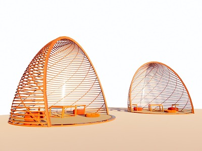 Shape screen egg-shaped structure model