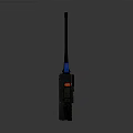 Modern Wireless Doorbell With Black Body Blue Antenna And Home Security Design