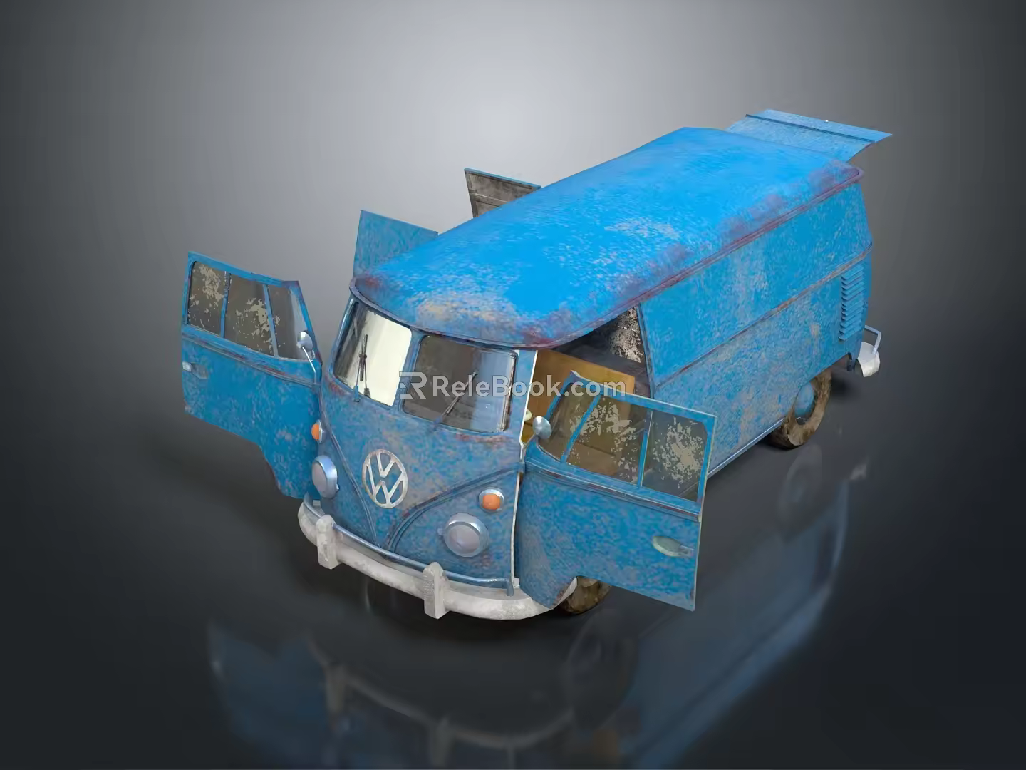 INDUSTRIAL LOFT BUS MINI BUS MINI BUS MINI BUS MINI BUS DRIVING BUS 3d model