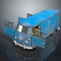 INDUSTRIAL LOFT BUS MINI BUS MINI BUS MINI BUS MINI BUS DRIVING BUS 3d model