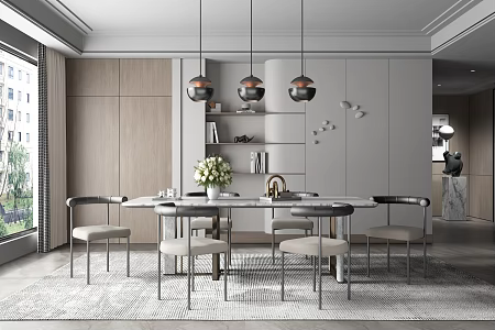 Modern Restaurant 3d model