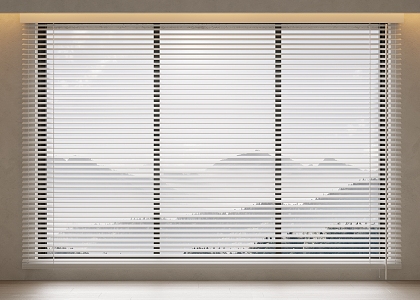 Modern Venetian Blinds Curtain Shangri-La Curtain Honeycomb Curtain Vertical Curtain Roman Curtain 3d model