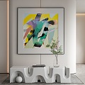 modern decorative painting 3d model