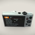 Canon PowerShot Silver Compact Digital Camera with Sleek Body and Retractable Lens