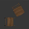 Wooden Leisure Chairs Two Pieces with Foldable Design Simple Style and Sturdy Structure