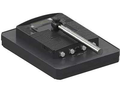 Professional Black Foot Control Device With Display Screen Metal Lever And Knobs 3d model