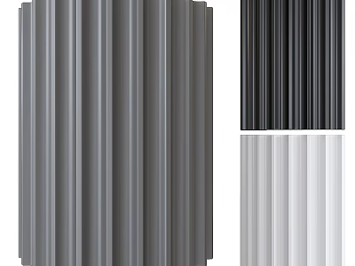 Modern Home Interior Wall Lamp With Sleek Design And Grey Black White Color Options 3d model