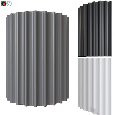 Modern Home Interior Wall Lamp With Sleek Design And Grey Black White Color Options 3d model