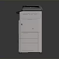 Modern White Multifunction Office Printer Featuring Control Panel And Multiple Drawers