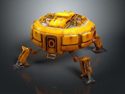 Robot Spider Robot Mecha Spider Science Fiction Spider Mechanical Spider Battery Spider Tower Defense 3d model