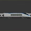 Modern High Speed Trains With Sleek Aerodynamic Design And Multiple Carriages