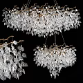 Luxury Crystal Leaf Chandelier With Modern Design And Elegant Hanging Details
