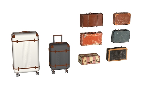 Travel Box Luggage 3d model