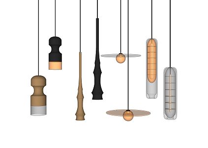 Modern chandelier small chandelier 3d model