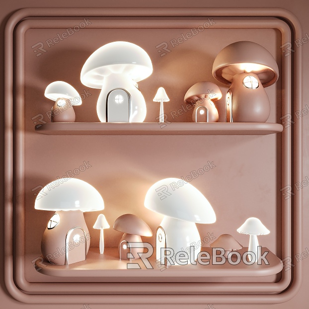 Table lamp mushroom lamp ornaments decorative lamp model