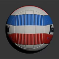 Franklin Volleyball Sports Equipment With Red White Blue Striped Pattern