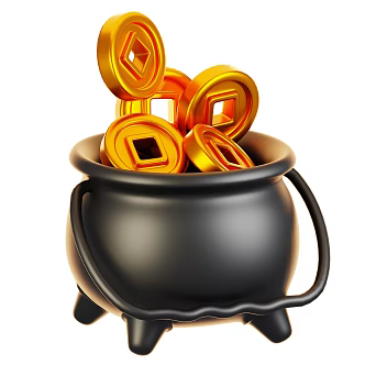 Modern Gold Coin Currency Cartoon Gold Coin 3d model