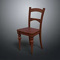 Wooden Office Chair With Simple Design Comfortable Backrest And Stable Legs For Office Use