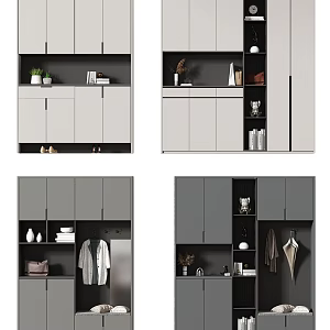 Modern shoe cabinet 3d model