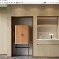 Modern Sideboard New Chinese Style Sideboard 3d model
