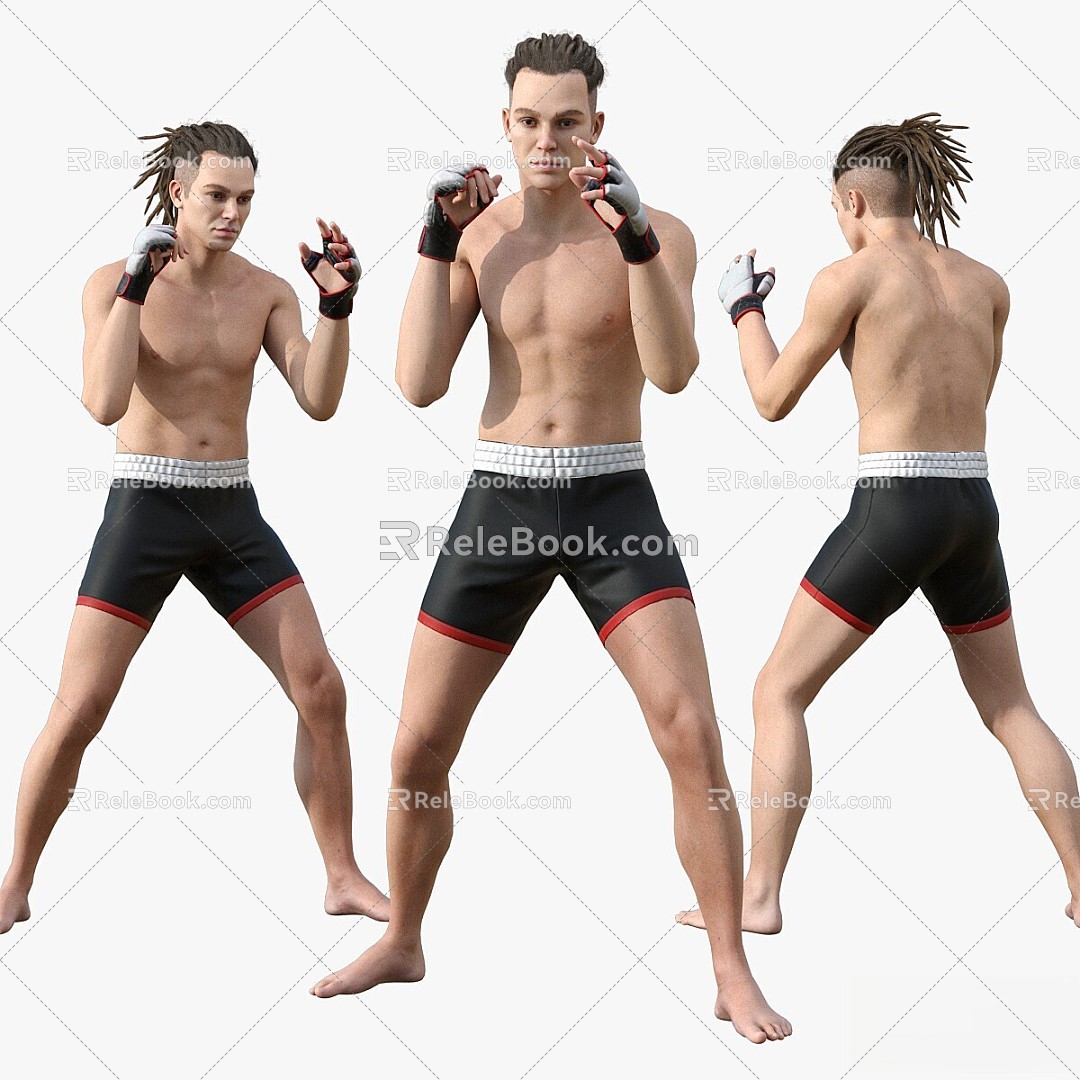 Modern Other Fighter Boxer karateka 3d model