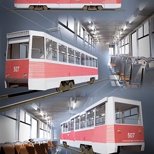 Tram 3d model