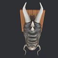Decorative Dragon Head Animal Wall Decor on Wooden Panel for Home Decoration