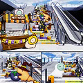 Cartoon Themed Photo Spot With Decorated Stairs Fun Characters And Escalator Area