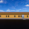 Spacious Warehouse Storage With Metal Shelves Cardboard Boxes Windows And Fluorescent Lighting