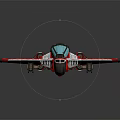 Modern Fighter Science Fiction Fighter Science Fiction Fighter Space Fighter 3d model