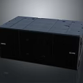 Large Black Metal Electronic Server Rack With Ventilated Panels For Data Centers 3d model
