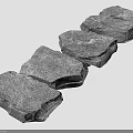 Gray Natural Stone Stepping Stones For Outdoor Garden Path Landscape Design