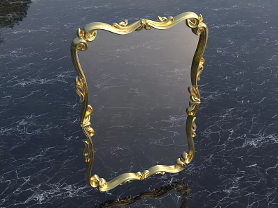 European-style mirror 3d model European-style mirror 3d model