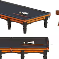 High Quality Billiard Table With Cue Balls And Wooden Side Table For Home Sports