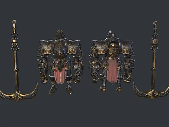 Ancient Knight Warrior 3d model