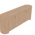 Modern Natural Oak TV Stand With Sleek Design And Functional Storage Cabinets