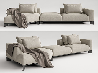 Modern Multiplayer Sofa 3d model