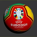 Official UEFA EURO2024 Germany Soccer Ball With Multicolored Design And Tournament Logo