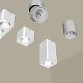 Modern Ceiling Downlights And Spotlights For Interior Lighting Design 3d model